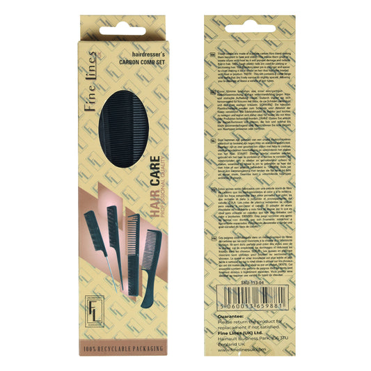 Hairdresser's Carbon Comb Set 113-04