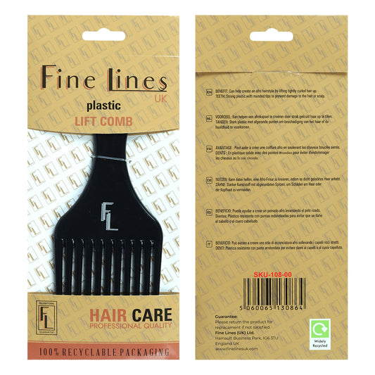 Afro Plastic Comb 108-00