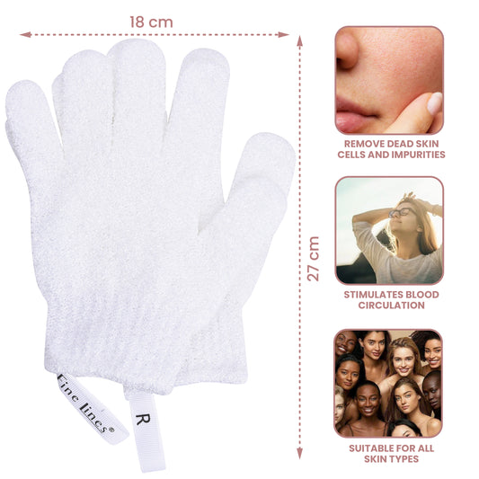 Exfoliating Gloves-White 856-00-W