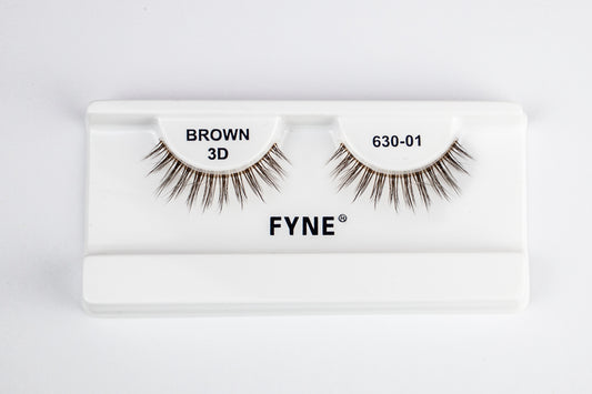 3D Strip Eyelashes, Brown # 630-01