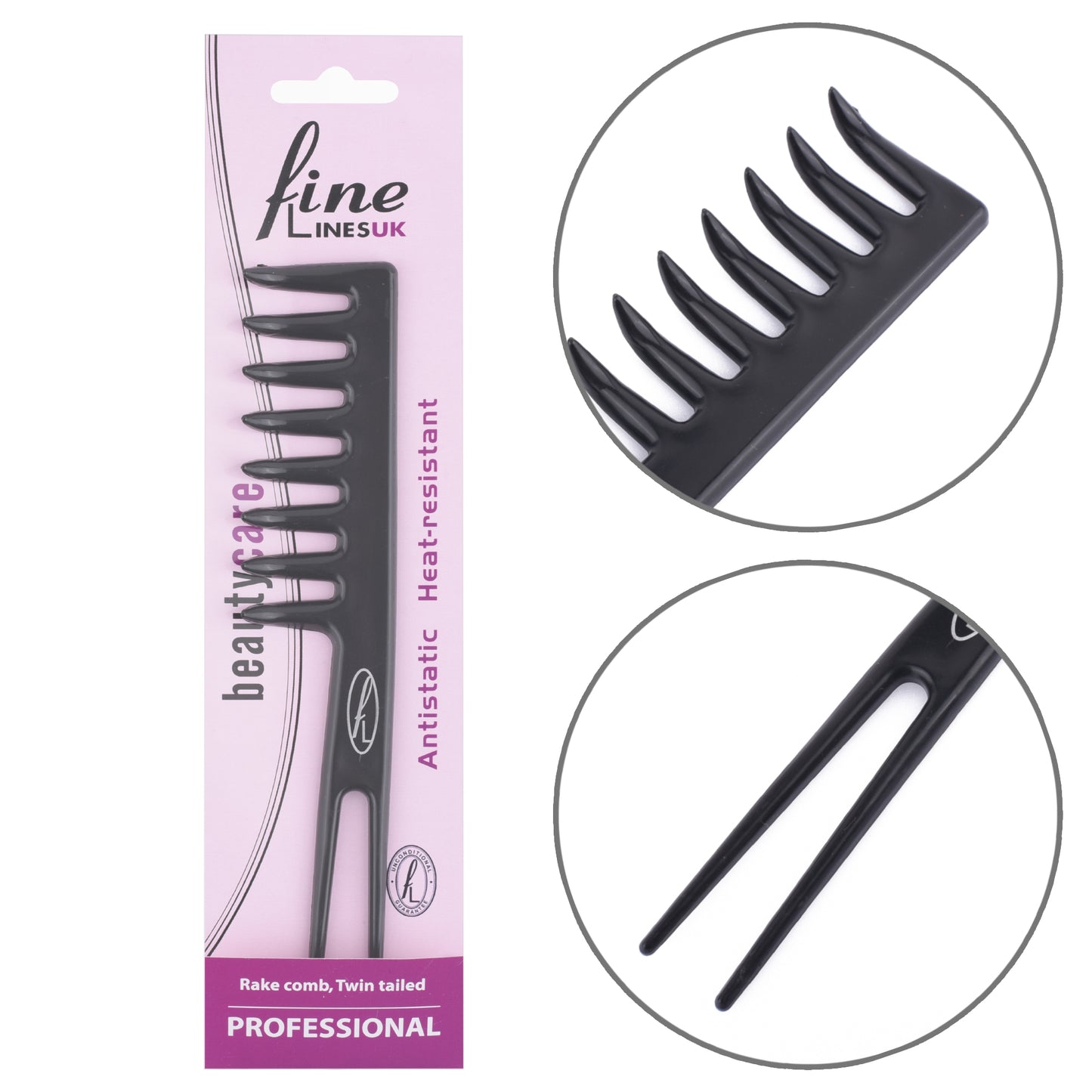 Rake Comb Twin Tail 104-02