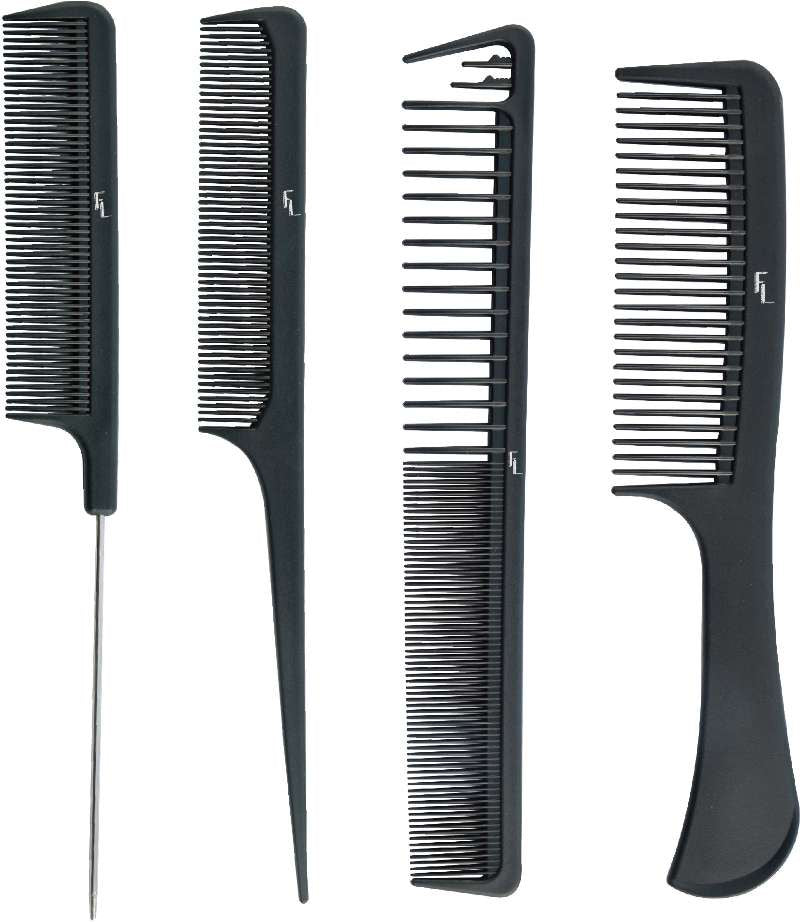 Hairdresser's Carbon Comb Set 113-04