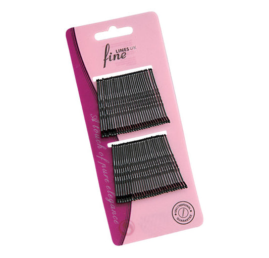Bobby Pins, black Secure your hair with our Black Bobby Pins. This pack of 60 non-twist, rust-resistant, ball-tipped bobby pins is coated for extra comfort. Perfect for everyday use and professional styling, ensuring a secure hold and lasting durability.