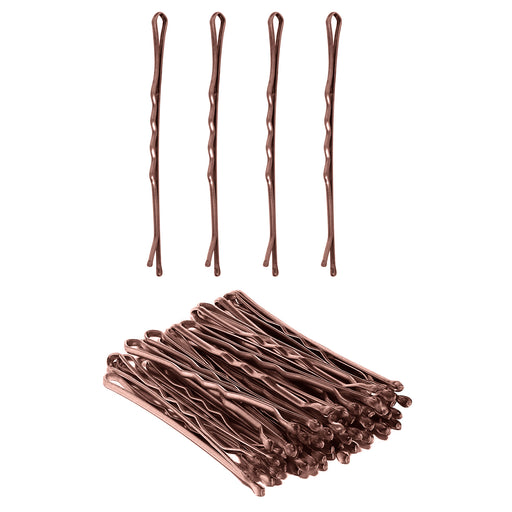 Bobby Pins, Large brown 6142