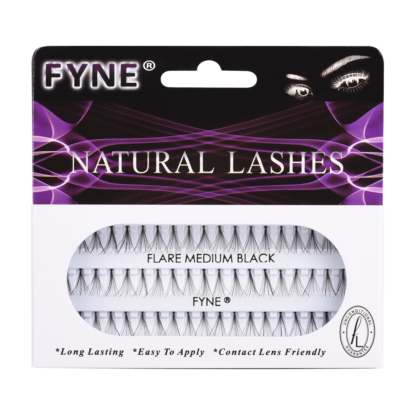 Individual Flare Cluster Eyelashes, Medium 617-02