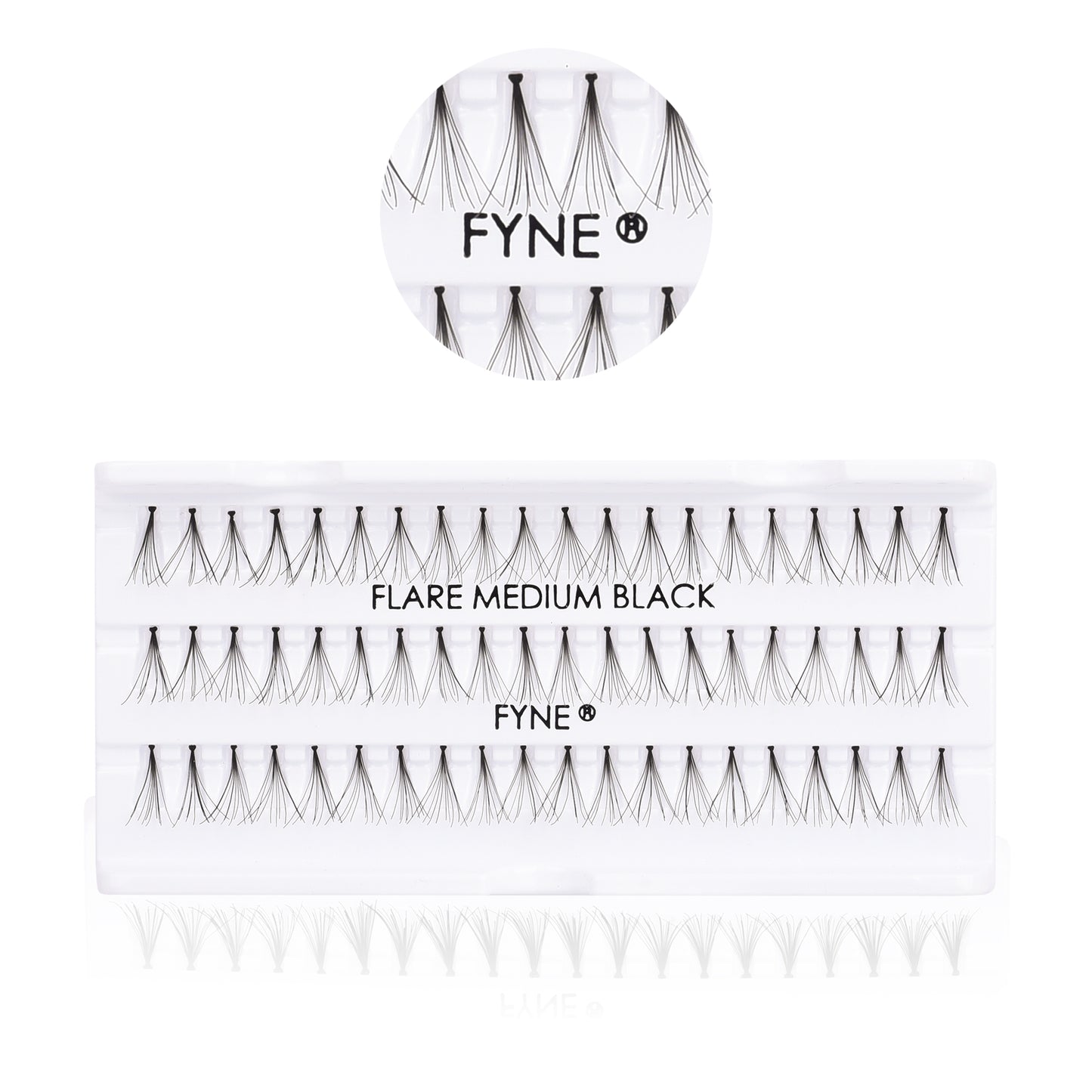 Individual Flare Cluster Eyelashes, Medium 617-02