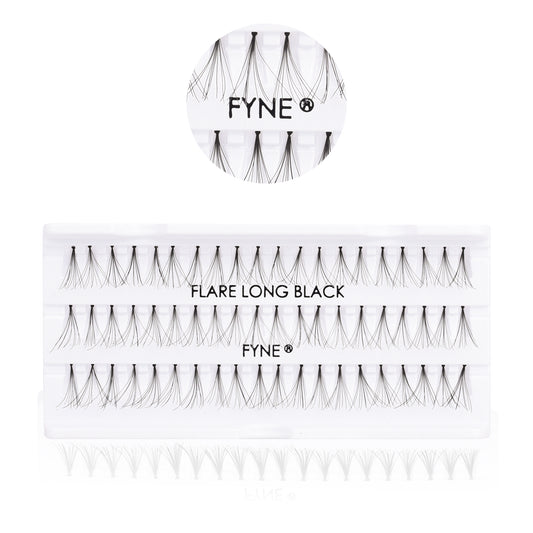 Individual Flare Cluster Eyelashes, Long 618-02