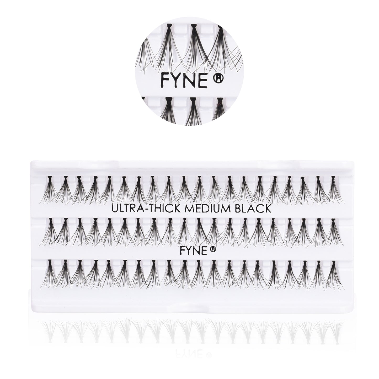 Ultra Thick Individual Eyelash Extensions - MEDIUM 627-01