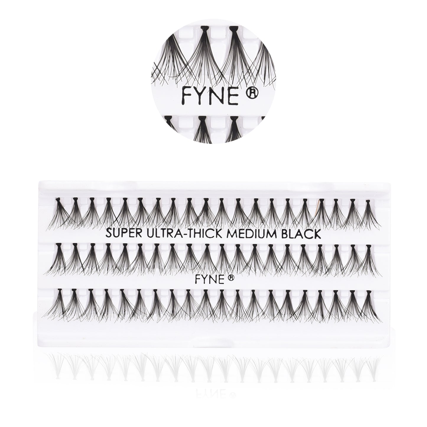 Super Ultra Thick Individual Eyelash Extensions - Medium 627-12