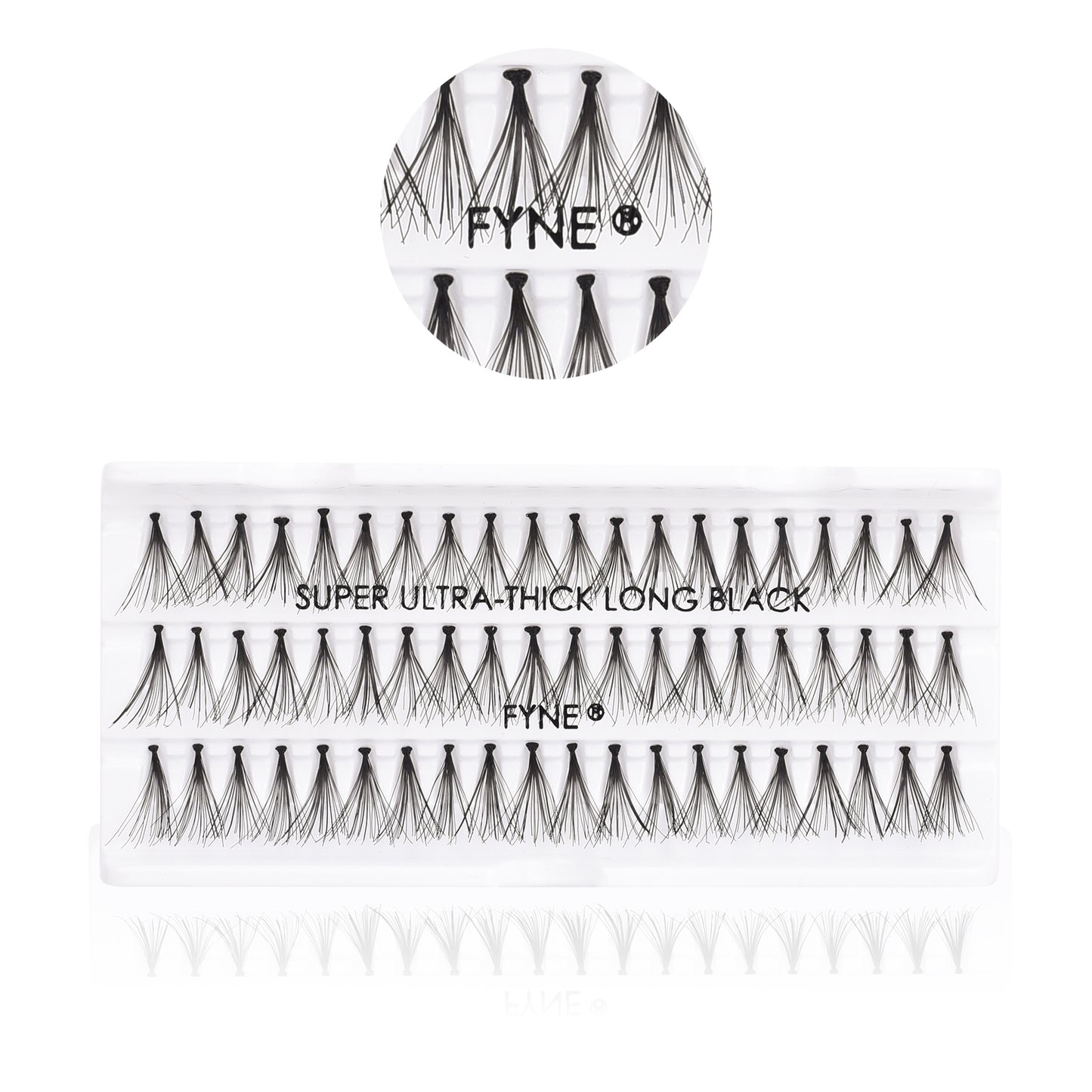 Super Ultra Thick Individual Eyelash Extensions - LONG 628-12