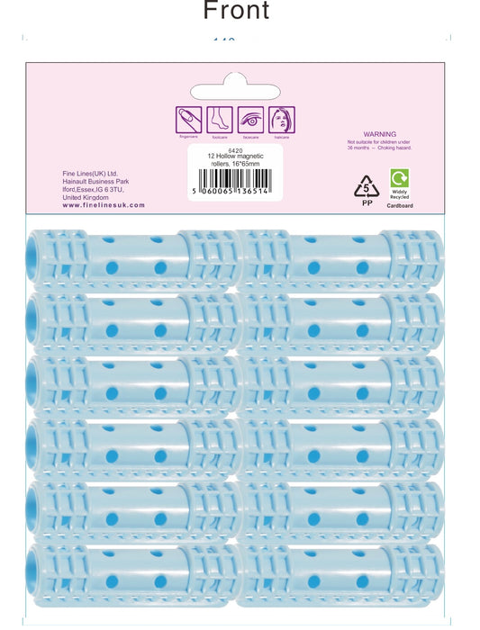 Hollow Magnetic Rollers, 16x65mm 6420