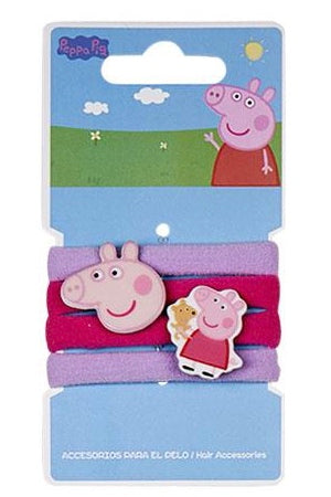 Peppa Pig Hair Ties - 4 Styles