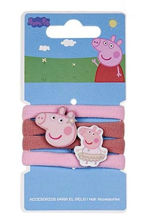 Peppa Pig Hair Ties - 4 Styles