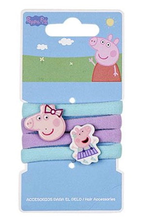 Peppa Pig Hair Ties - 4 Styles
