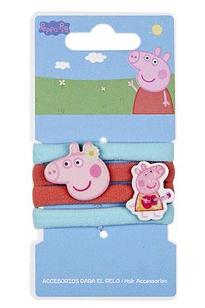 Peppa Pig Hair Ties - 4 Styles