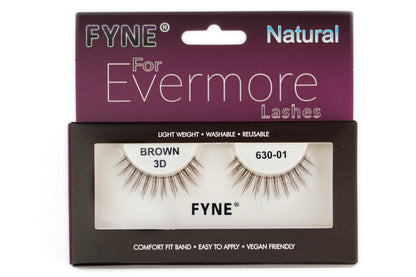 3D Strip Eyelashes, Brown # 630-01
