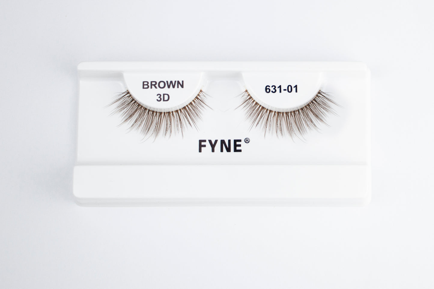 3D Strip eyelashes, Brown # 631-01