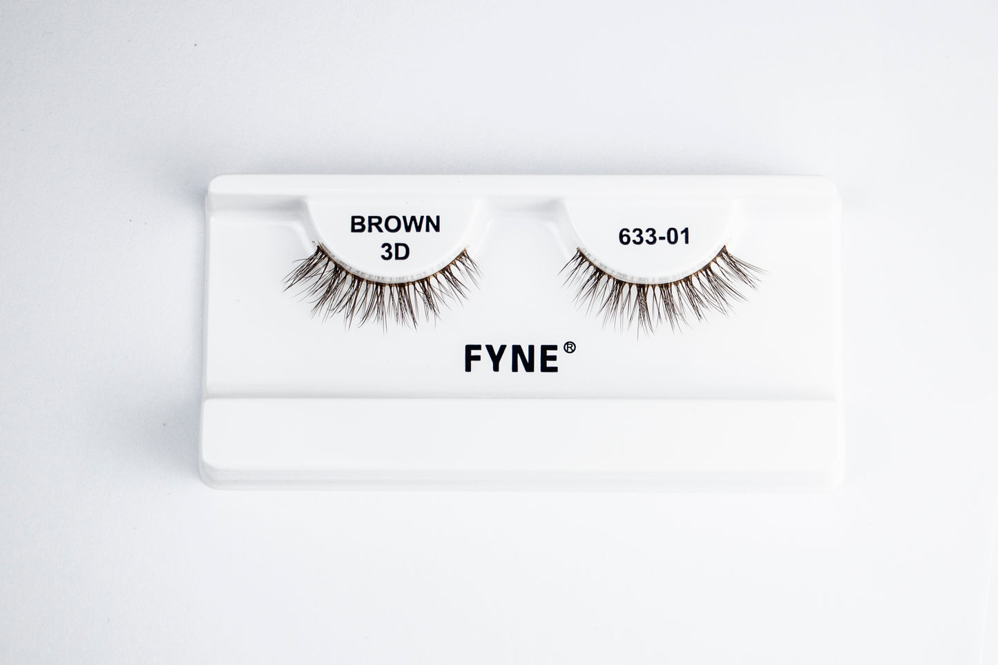 3D Strip eyelashes, Brown # 633-01