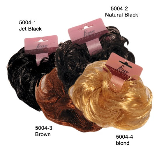 Faux Hair Scrunchie Black