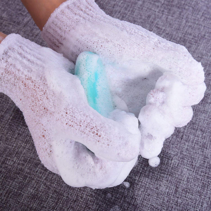 Exfoliating Gloves - White