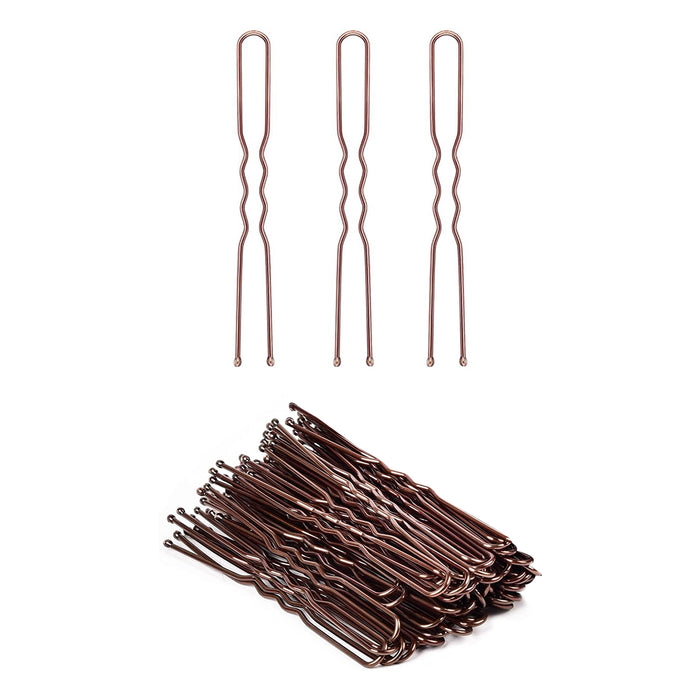Hair Pins, Large brown 6145