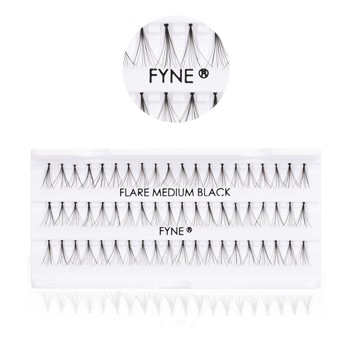 Individual Flare Cluster Eyelashes, Medium 617-02