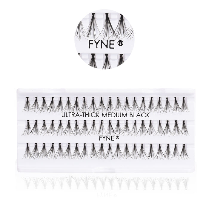 Ultra Thick Individual Eyelash Extensions - MEDIUM 627-01