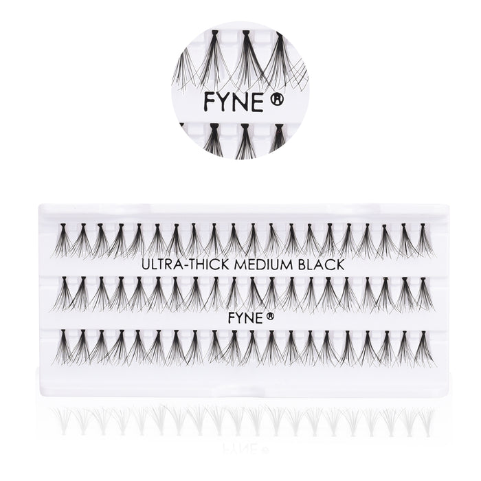 Ultra Thick Individual Eyelash Extensions - MEDIUM 627-01