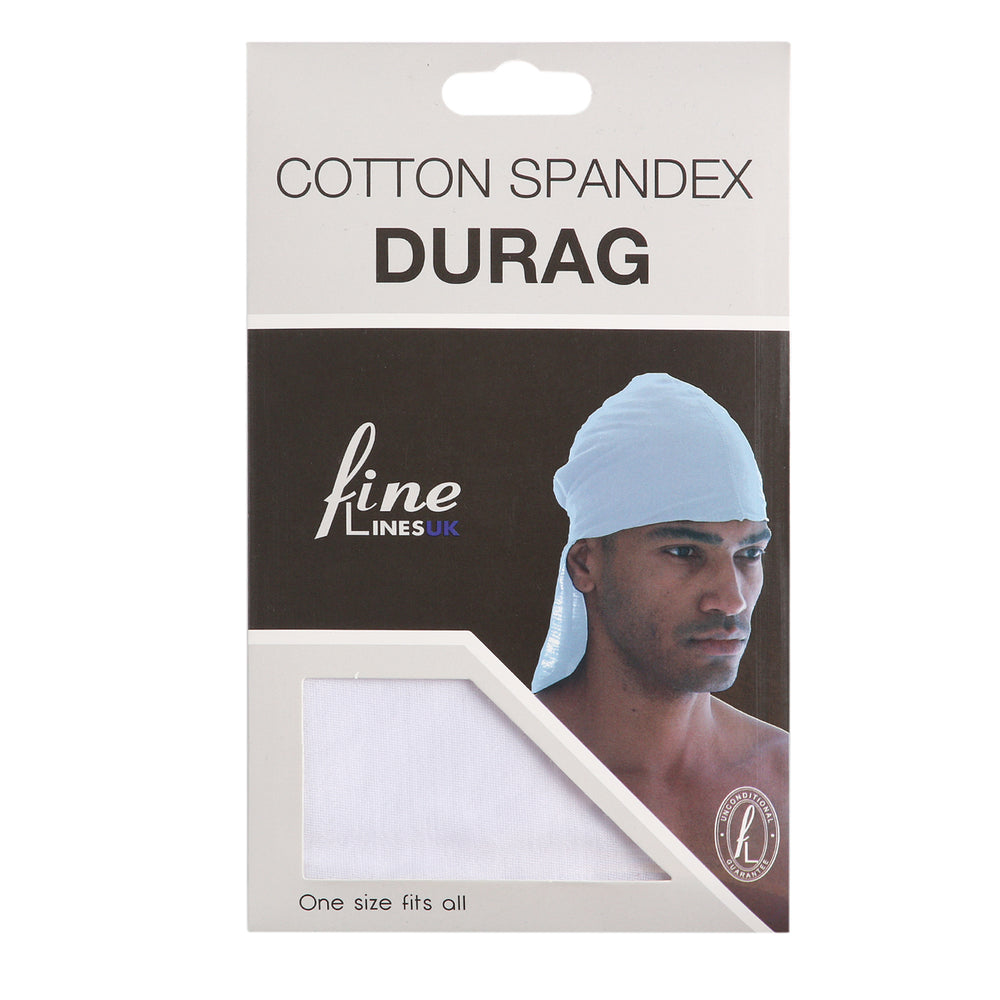 Cotton Spandex Durag - Assorted Colours Pack of 12