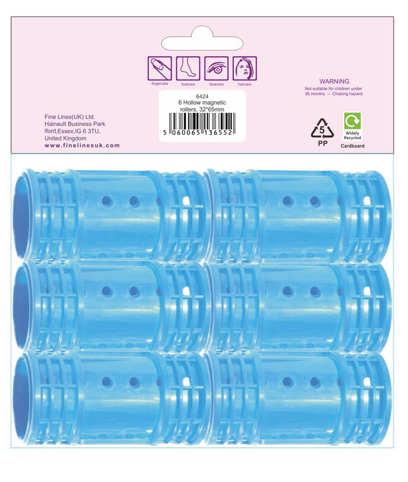 Hollow Magnetic Rollers, 32x65mm 6424