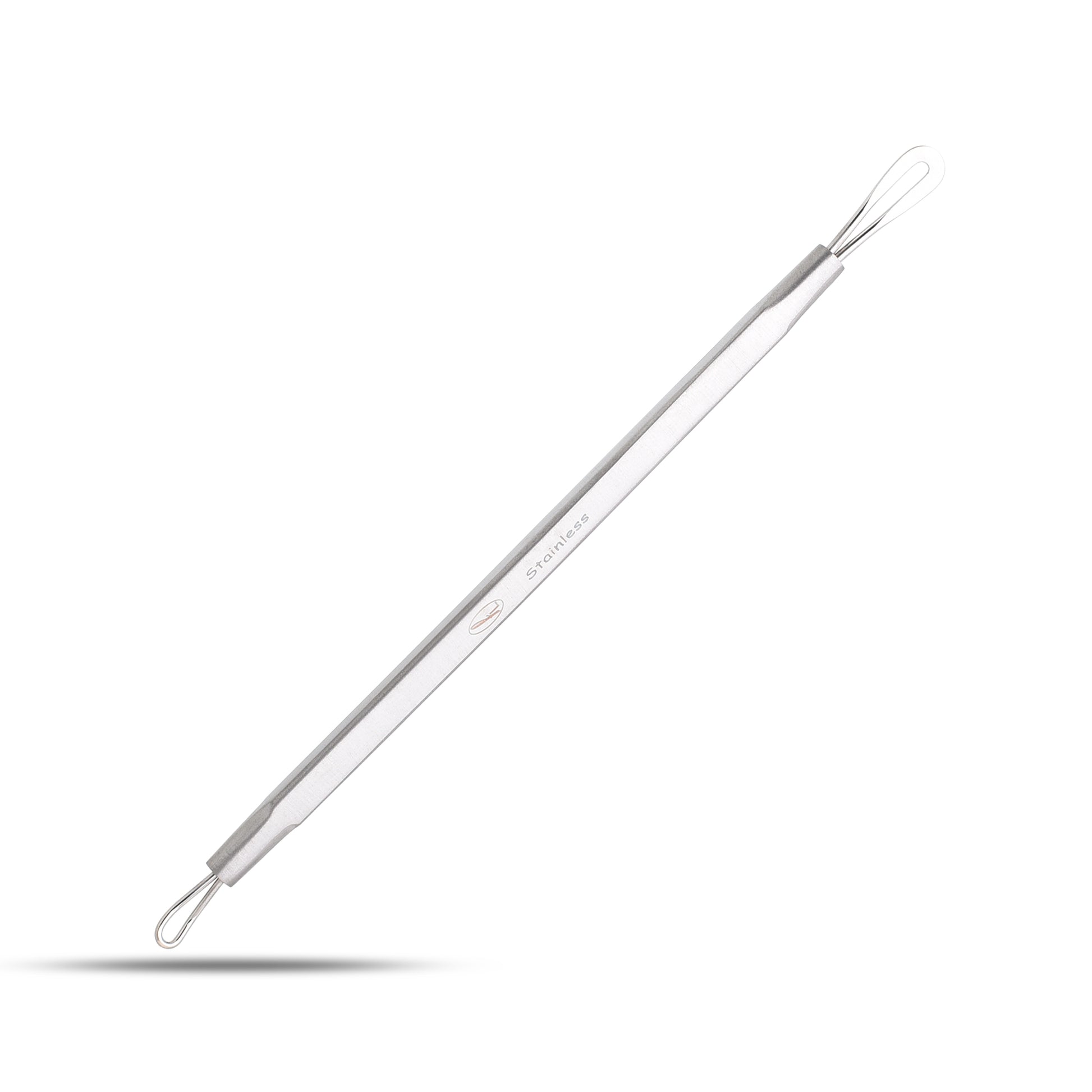 Effortlessly remove blackheads with our Comedone Extractor Fine Line Blackhead Remover. Crafted from grade 1 tempered stainless steel, its calibrated pointed edge ensures precise extraction, promising durability for years to come.
